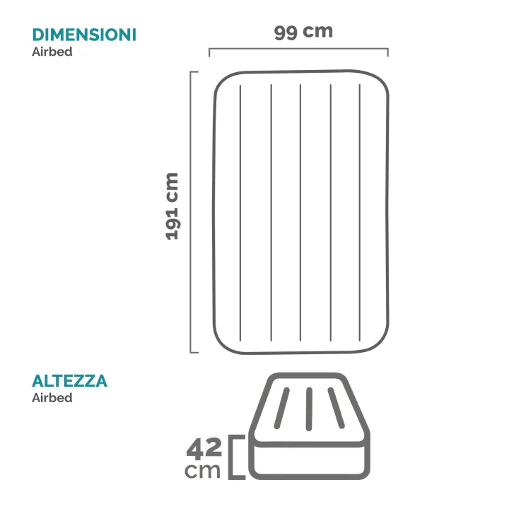 Airbed Dura-Beam Pillow Rest Raised 64122ND - immagine 12