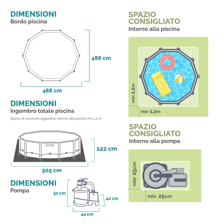 Piscina Rotonda Ultra XTR Frame 488x122cm 26326NP - immagine 9