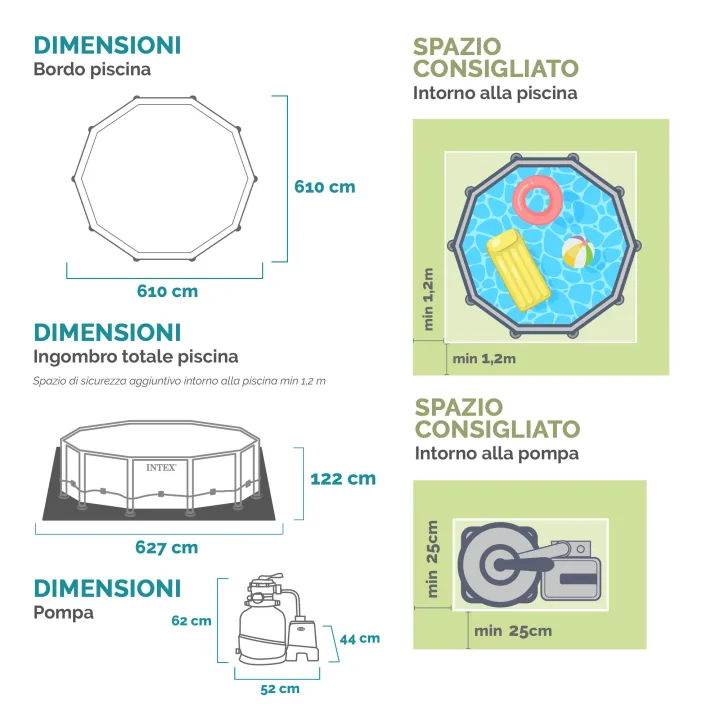 Piscina Rotonda Ultra XTR Frame 610x122cm 26334NP - immagine 9